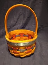 Longaberger Inaugural Basket, Protector, Liner, Tie On 1997, Item 15326