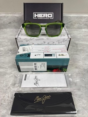 MAUI JIM | NEW | MALUHIA | GS643 - 15 | TRANSLUCENT GREEN | NEUTRAL GREY