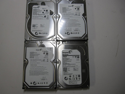 4 Seagate 3.5'' Barracuda 7200 RPM Hard Drives 1TB (1) 1.5TB (2) 2TB (1)