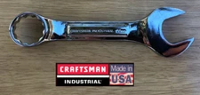 Craftsman Industrial 22mm Full Polished Stubby Combination Wrench USA Made