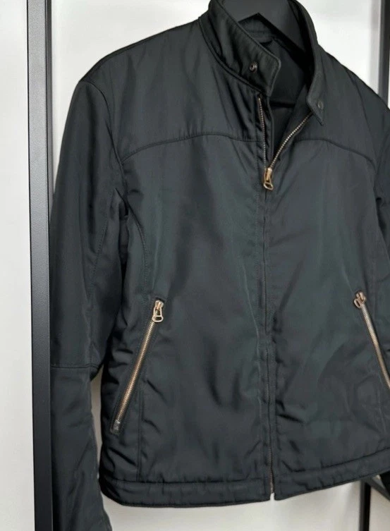 Vintage Boss Hugo Boss Motorcycle Jacket OLMAS Black Men’s Medium - Image 3 of 4