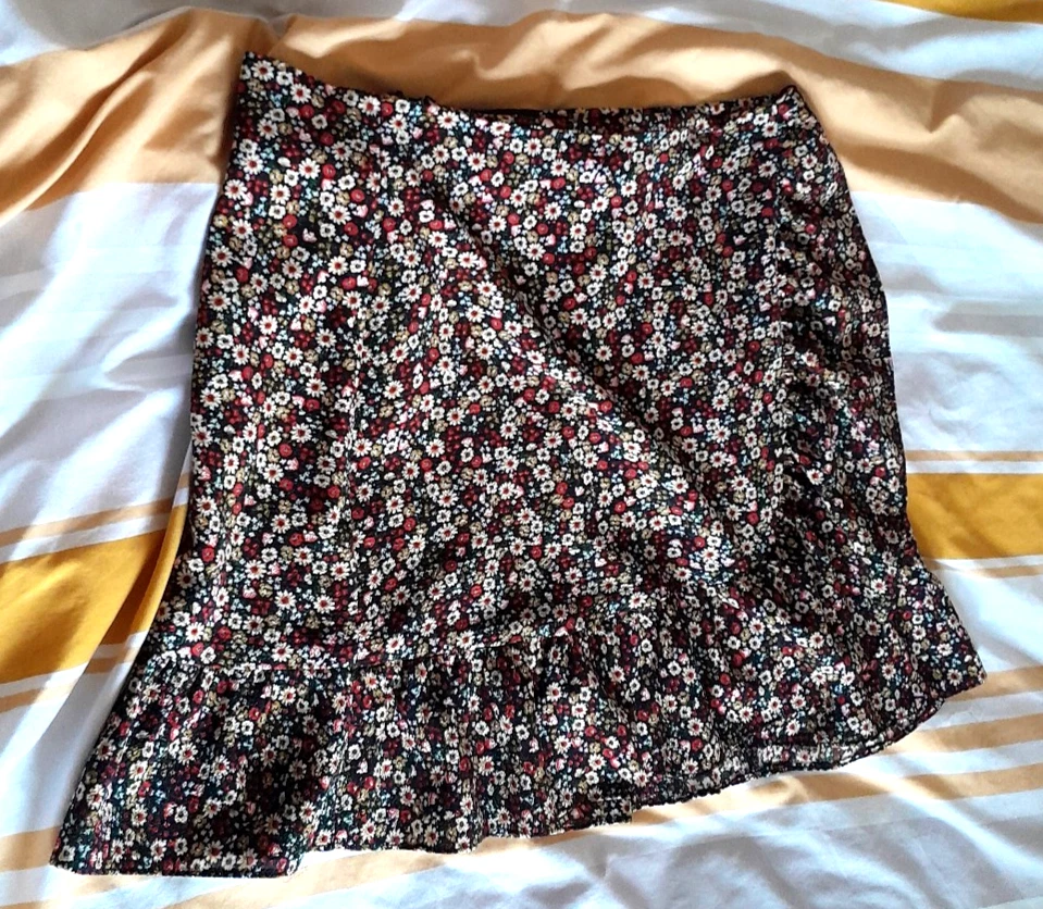 Miss Selfridge Womens Multicoloured Polyester Straight & Pencil Skirt
