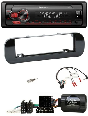 Pioneer DAB 1DIN MP3 Lenkrad USB Autoradio für Fiat Panda 12-20 schwarz glänzend - Bild 1 von 4