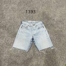 Rare Vintage 80s USA Levi  s 501 Redline Selvedge Cut-Off Shorts Actual 26x7.5