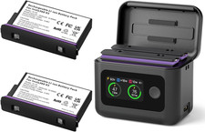 Insta 360 X5 Batteries 2 Packs with Fast Charge Hub 27W Dual Fast Charging Case