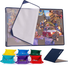 Tavola per Puzzle Pieghevole Con 6 Vassoi Di Selezione Di Colori, Tappetino Puzz