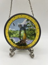 Very RARE Vintage Disney Winnie The Pooh Sun Catcher Stained Glass Pooh Bear