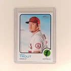 2022 Topps Heritage #100 Mike Trout Los Angeles Angels MLB Baseball Card