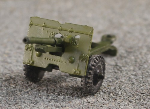Dinky Green 686 Green 25 Pounder Field Gun fair to good FNQHotwheels U4621 - Picture 3 of 12