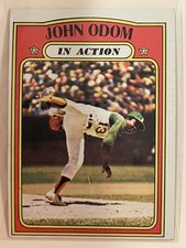 1972 Topps - In Action Blue Moon Odom #558