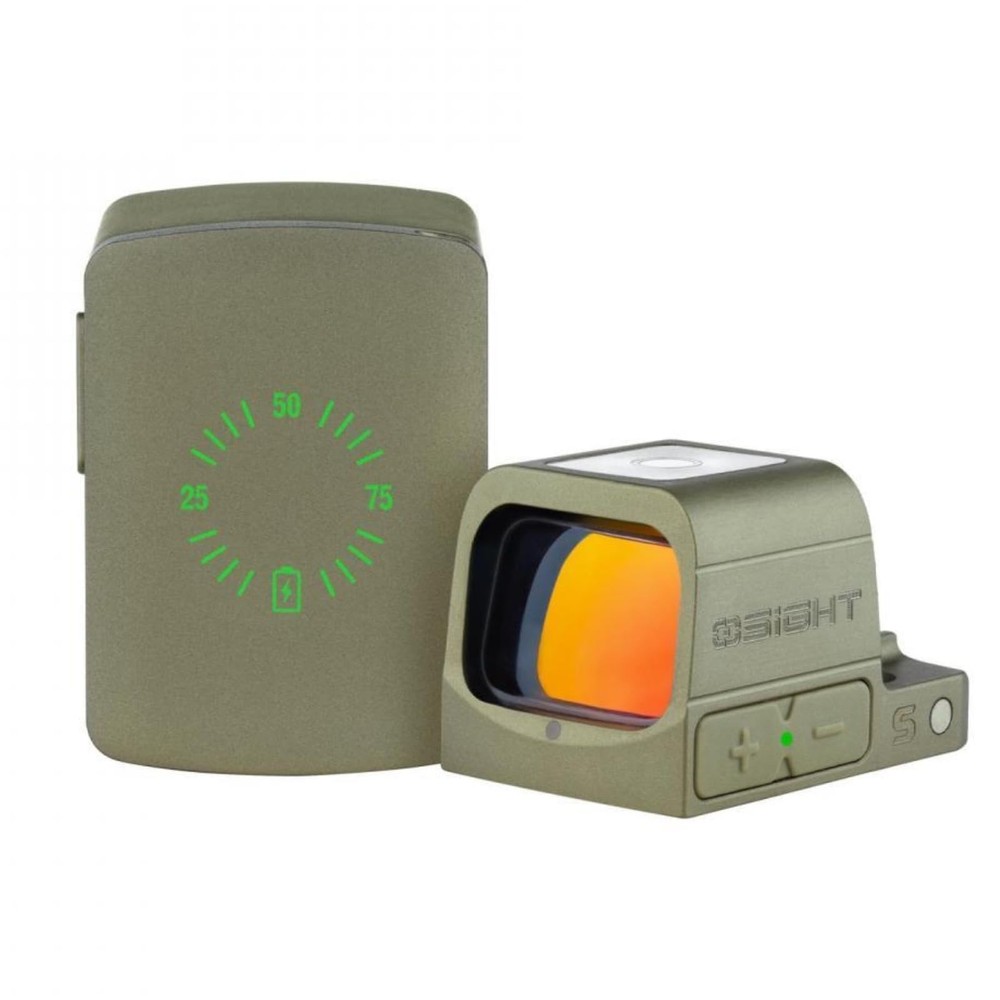 Osight S 2 MOA Dot/32 MOA Circle, OAL Material, Red 2 MOA Dot,Olive Green