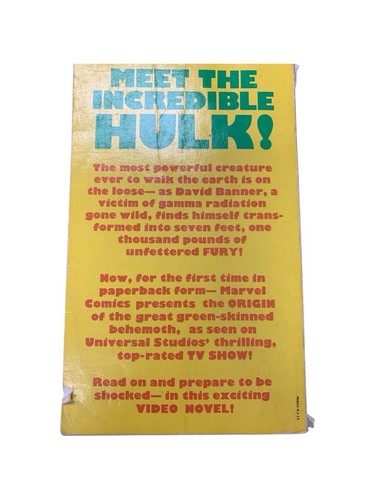 Stan Lee Presents The Incredible Hulk ~ 1979 Paperback Book ~ 1st Edition - Picture 3 of 4
