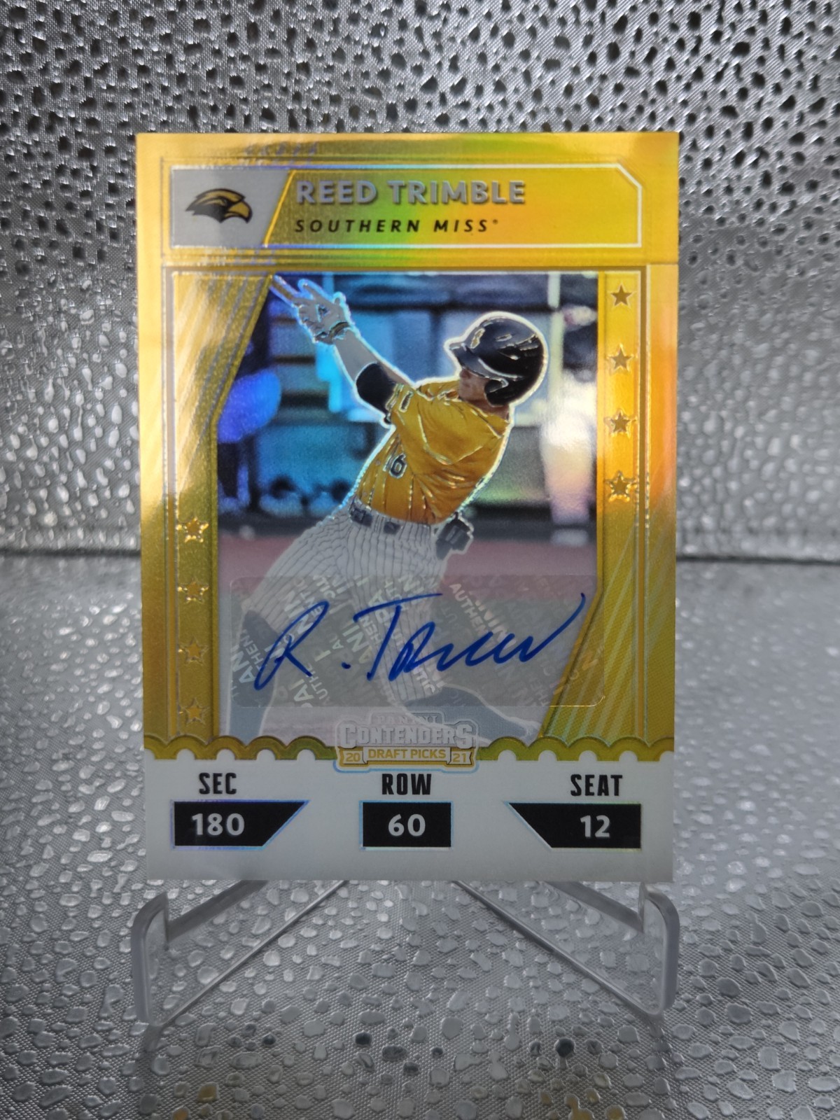 2021 Panini Elite Extra Edition Baseball Reed Trimble Gold Autograph /10  CTO-RT
