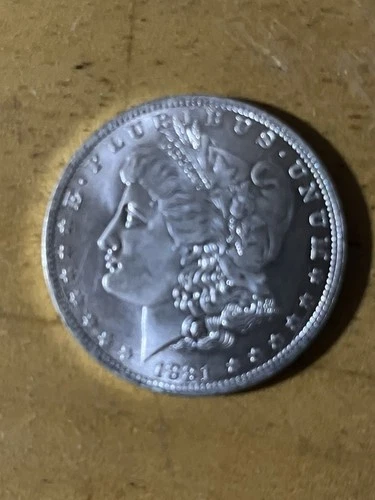 1881 Morgan Silver Dollar Uncirculated, Ungraded