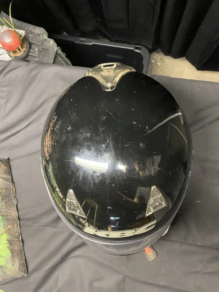 Used Black KBC Motorcycle Helmet Size Medium! - Image 4 of 4