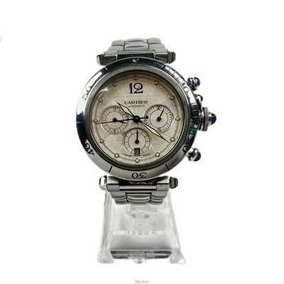 Cartier Pasha 2113 Chronograph Automatik Herrenuhr 38mm 138415017