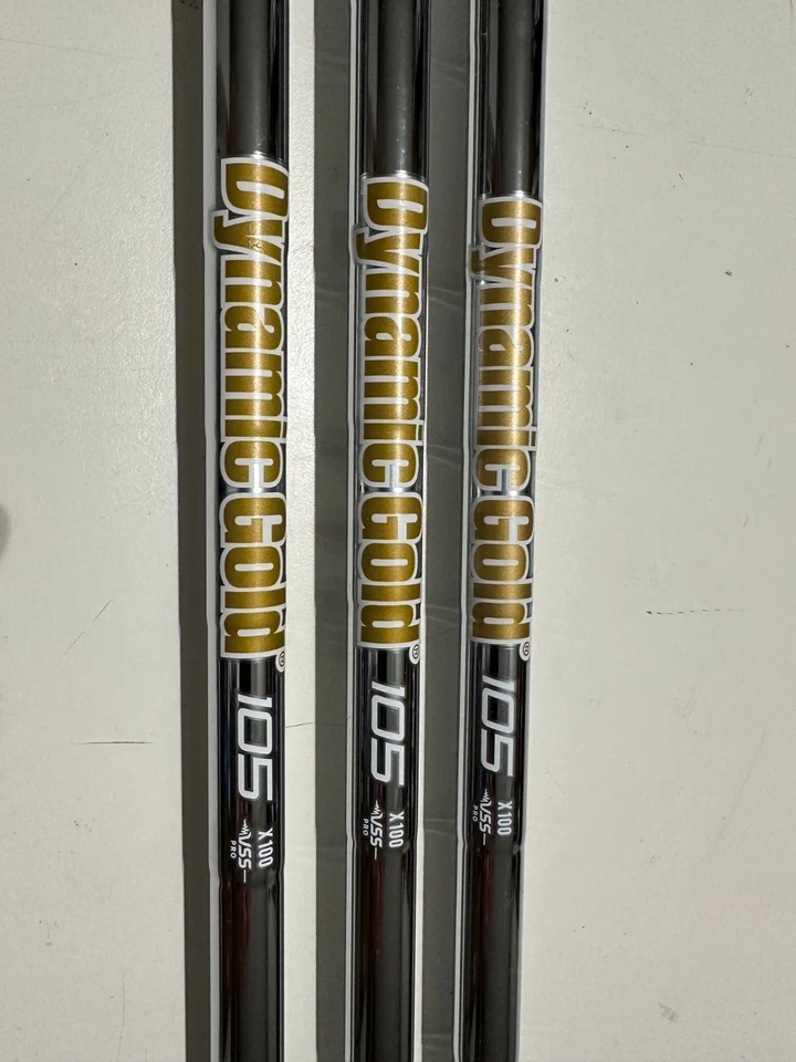 True Temper "Dynamic Gold 105" Eisenschäfte, Neu, Flex X-100