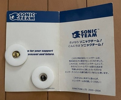 Sonic the Hedgehog Team Pin Badge Sega Sonic Team Collectible