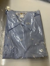Flying Cross Womens Short Sleeve Shirt Sz 34 Sky Blue
