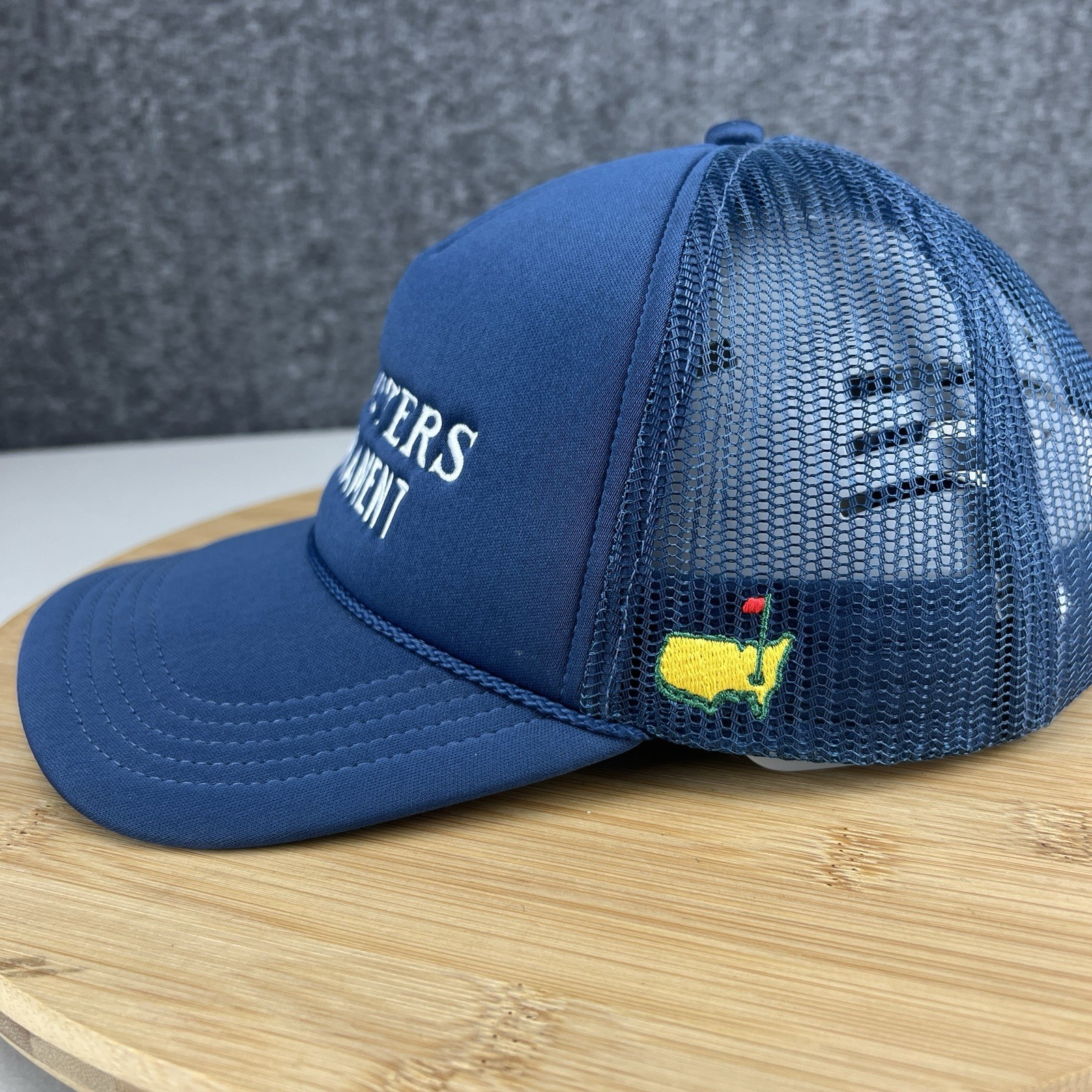 Masters Tournament Trucker Hat Cap Snapback OSFM Blue Mesh Augusta National Golf