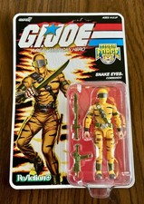 Super 7 Reaction Gi Joe Tiger Force SNAKE EYES O Ring Target Exclusive