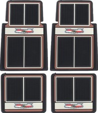 Oer 4 Piece Browncopperbeige Floor Mat Set For 1955-1957 Chevy Bel Air Oer 4 Piece Browncopperbeige Floor Mat Set For 1955-1957 Chevy Bel Air