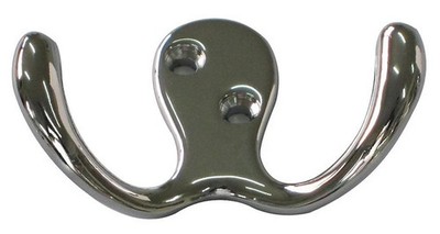 Zinklegierung Doppelhaken Wandmontage 71,5 mm x 28 mm Schwerlast 10 kg Tragkraft