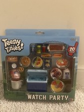 Teeny Tinies Teeny Watch Party Mini Food Playset Tailgate Party 20 Piece Set NIB