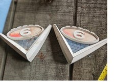 Gmc V6 Emblem Pair Original 62-66