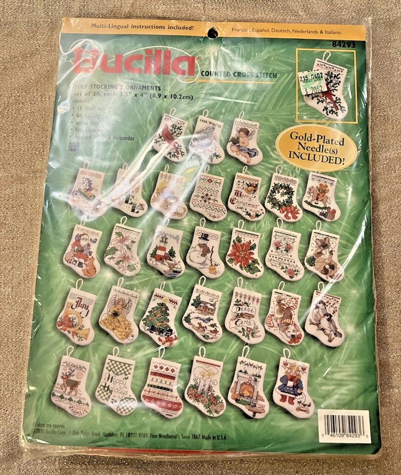 Bucilla & Janlynn Counted Cross Stitch Kits Christmas Ornaments Gingerbread - Image 4 of 4