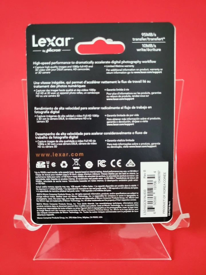📸 Lexar Professional 16 GB SDHC Card UHS-1 ✨ 16 GB SD Memory Card, NEW - Image 2 of 2