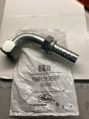 Gates G20179-2020 20GS-20FJX90S 90° Hydraulic Hose Fitting 734727645
