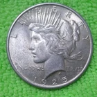 1925 P AMERICAN PEACE SILVER DOLLAR AU