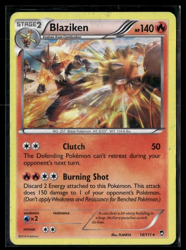 Pokemon TCG XY - Furious Fists #14/111 Blaziken Holo