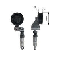 Riemenspanner Keilrippenriemen Gates T39236 FÜR Vw