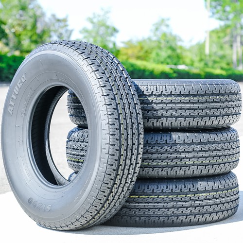 4 Tires Atturo ST300 Steel Belted ST 205/75R14 Load D 8 Ply Trailer - Picture 3 of 12