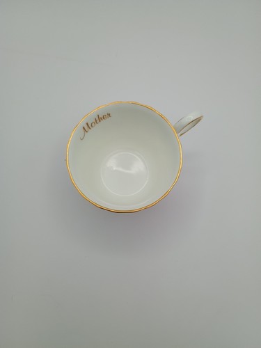 Mutter Tasse und Untertasse rosa Blumen Rosen Fine Bone China Royal Patrizian Teeservice - Bild 7 von 24