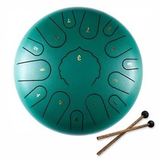15 Note 12" Tongue Drum Handpan Tank Hank Drum Worry Free Drum Instrument Mallet