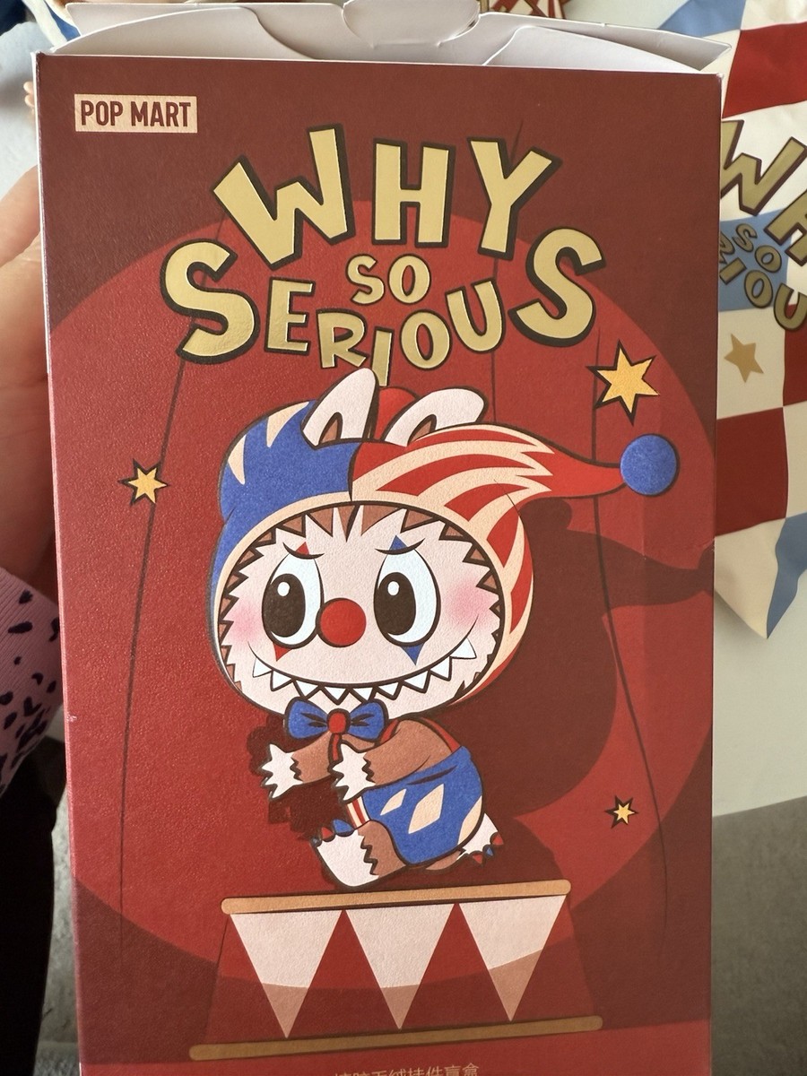 Authentic WHY SO SERIOUS Plush Doll Juggling Clown Labubu US Open