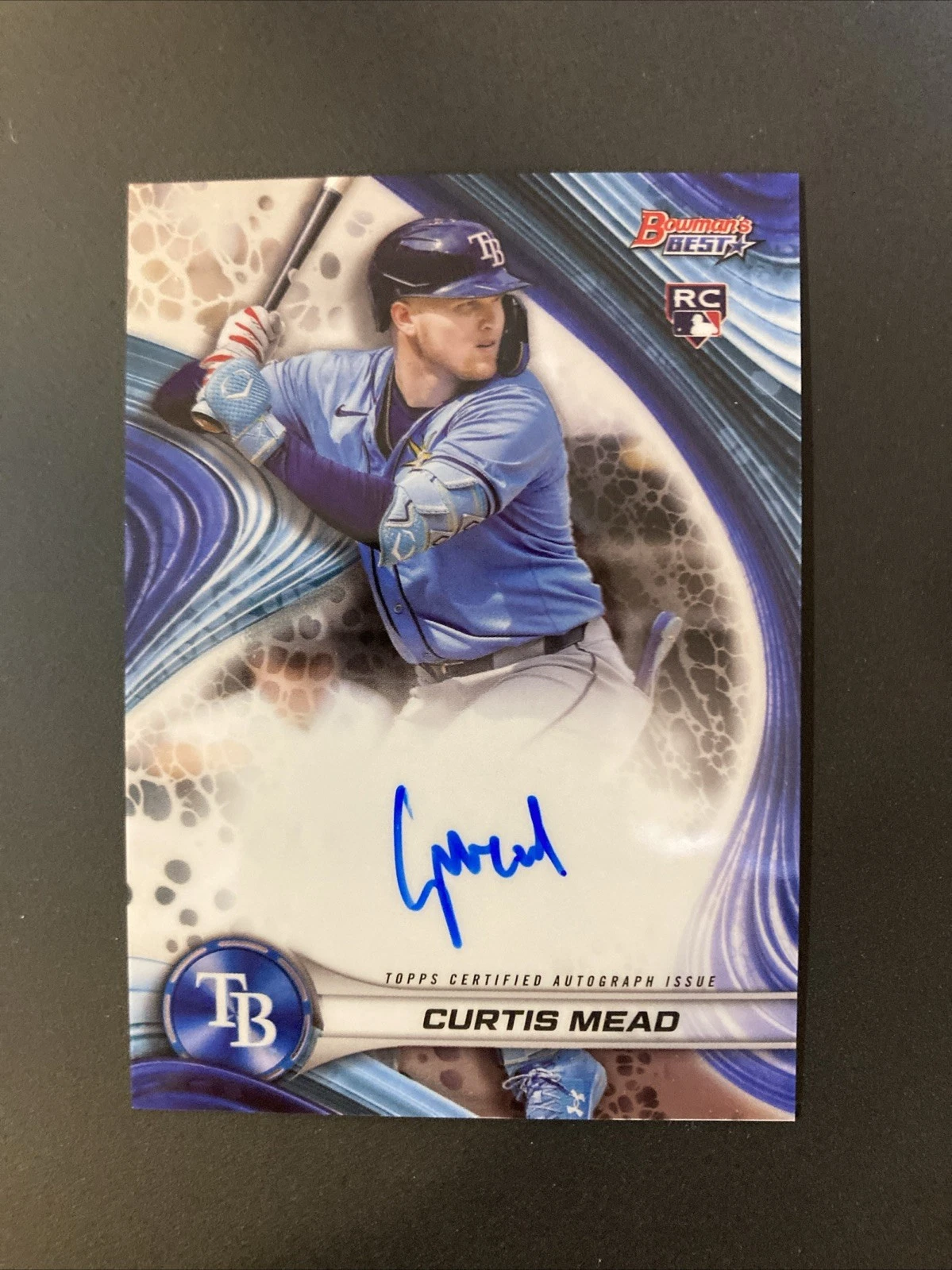 2024 Bowman's Best Curtis Mead Best of 2024 RC Rookie Auto B24-CM Tampa Bay Rays