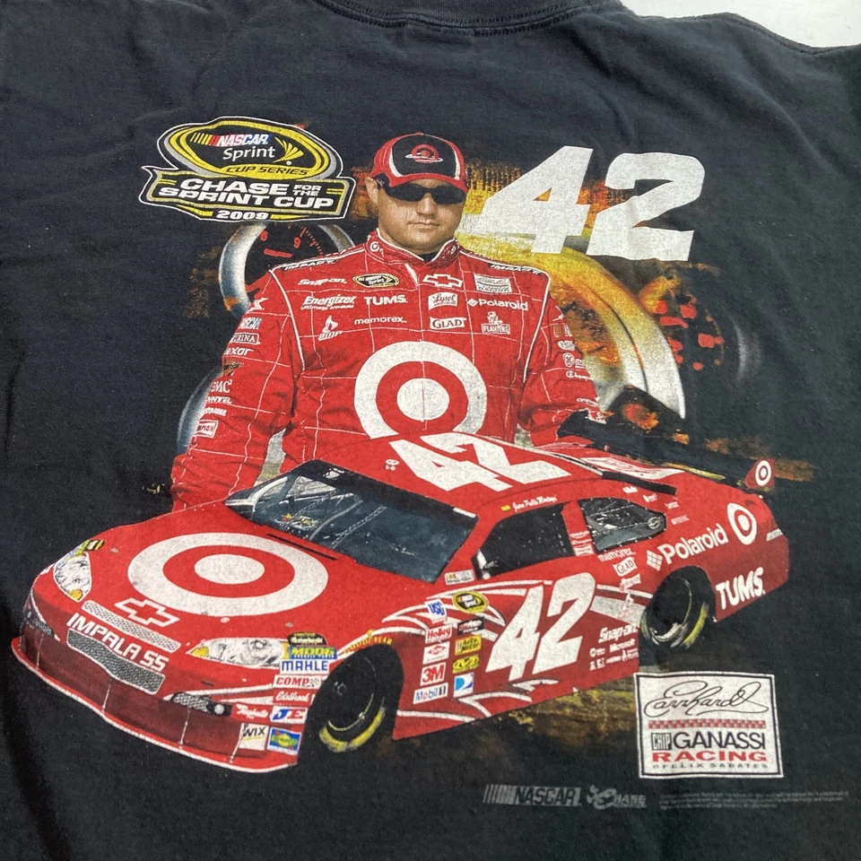 Camiseta NASCAR Chase For The Sprint Cup 2009 Juan Pablo Montoya 42 Negra Talla L Foto 4 de 4