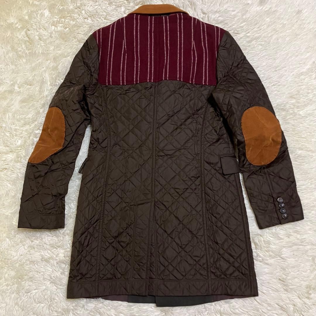 Junya Watanabe Man Quilted Patchwork Double Peak … - image 7