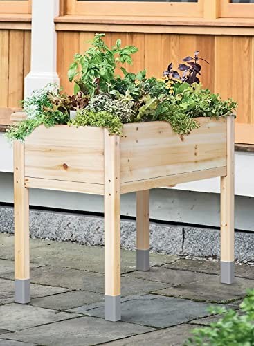 Wooden Raised Garden Bed with Legs, Elevated Reinforced Large 48”L X 24”W - Picture 2 of 7