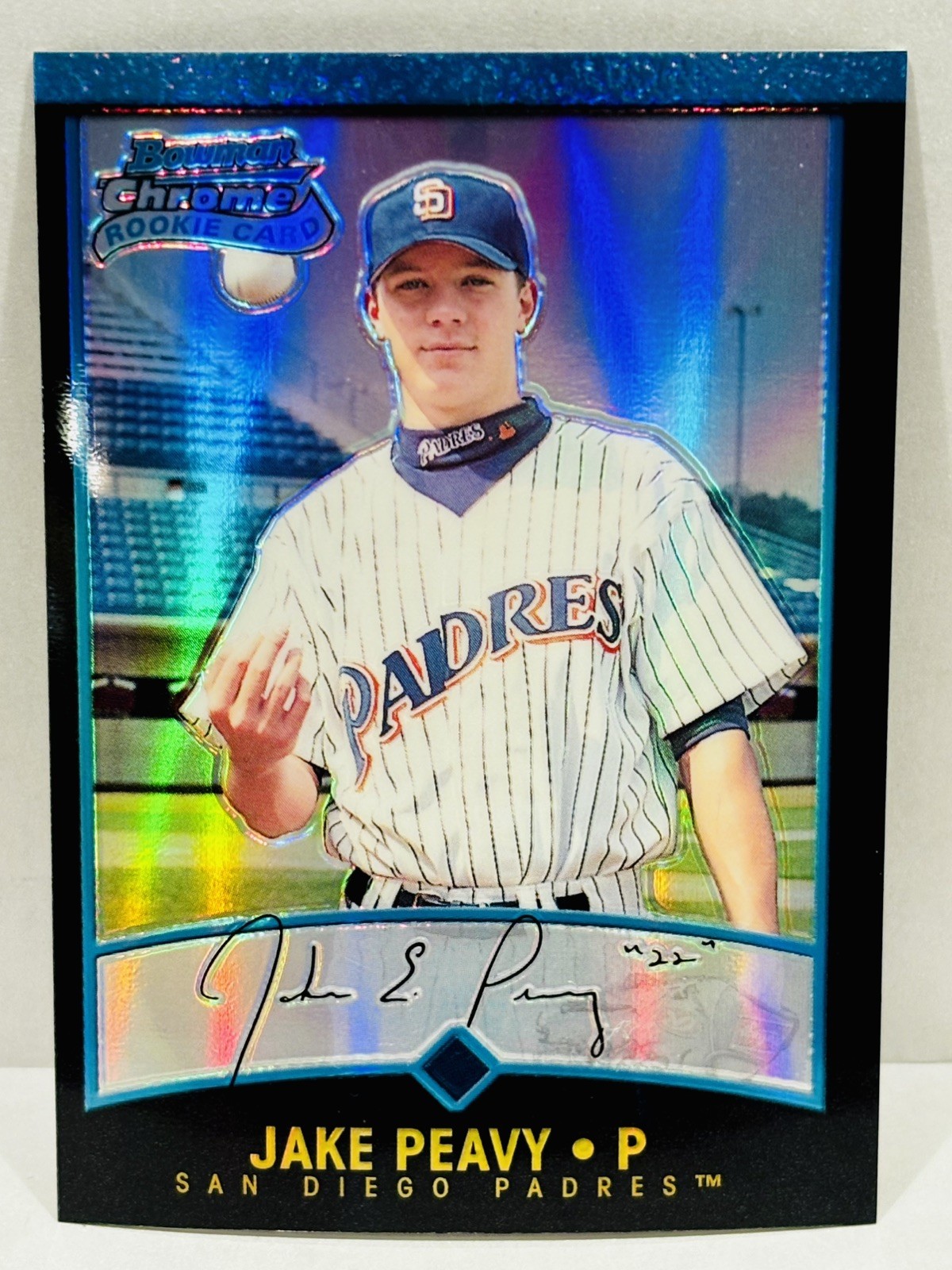 2001 Bowman Chrome Jake Peavy Rookie Refractor