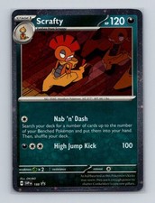 Scrafty 188 2025 Pokemon SVP Black Star Promo Cosmos Holo Card NM+ (b)