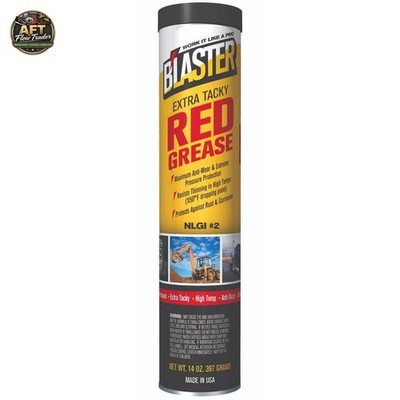 Blaster 14 oz Extra Tacky Red Grease Cartridge for Grease Gun