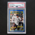 2024 Topps Finest Aaron Judge What If Blue Refractor /99 - PSA 9