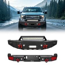 For 2017-2022 Ford F250f350f450 Frontrear Bumper With Winch Plate Led Lights For 2017-2022 Ford F250f350f450 Frontrear Bumper With Winch Plate Led Lights