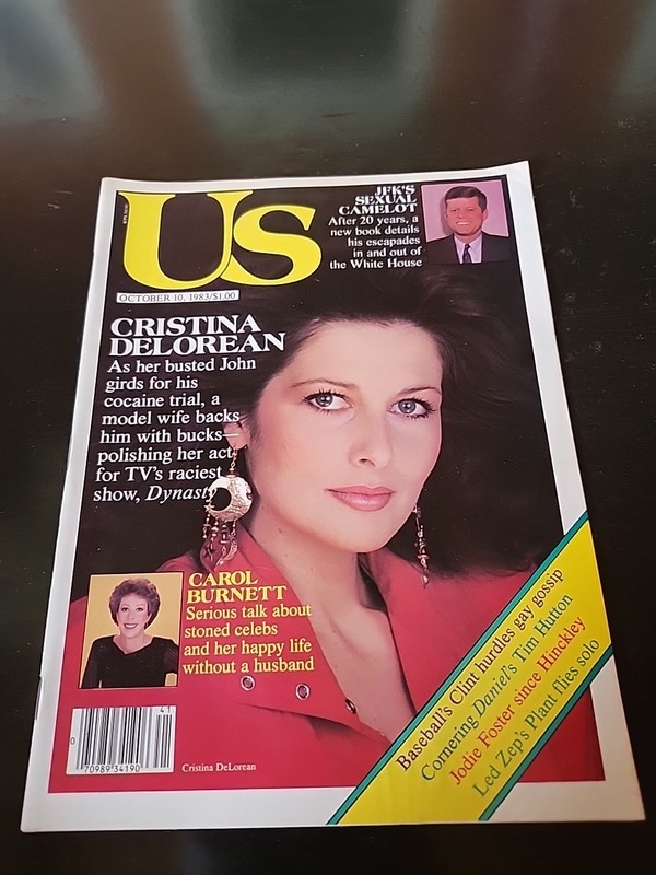 Cristina Delorean , US Magazine , Oct. 10, 1983 , Cocaine Trial , Dynasty
