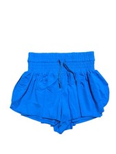 Leftear Flowy Spandex Stretch Dance Yoga Athletic Blue Shorts Women  s Size XS